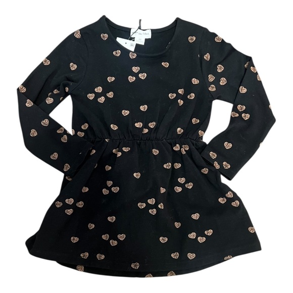 Miles The Label Other - 2T Girls Miles the Label Black Long Sleeve Basketball Hearts Dress, NWT, Toddler